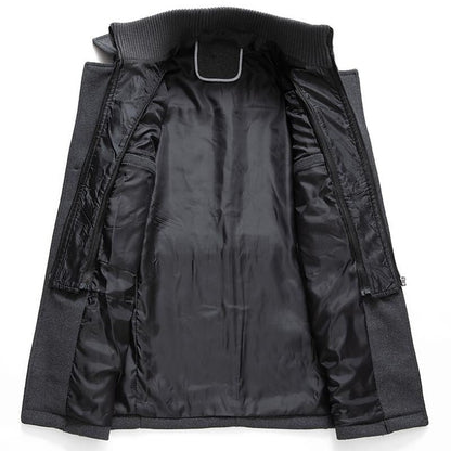 Men's Double-Breasted Pea Coat for Fall and Winter Everyday Wear