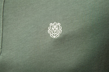 Men's Fitted Casual Polo Shirt for Fall and Winter Everyday Wear