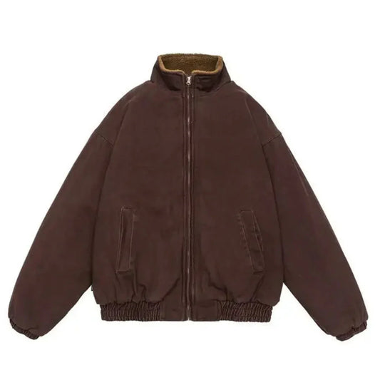 Men's Insulated Fleece-Lined Jacket for Fall and Winter Everyday Wear