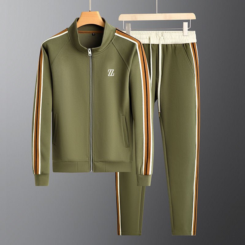 Men's Flexible Sport Tracksuit Set for Fall and Winter Everyday Wear