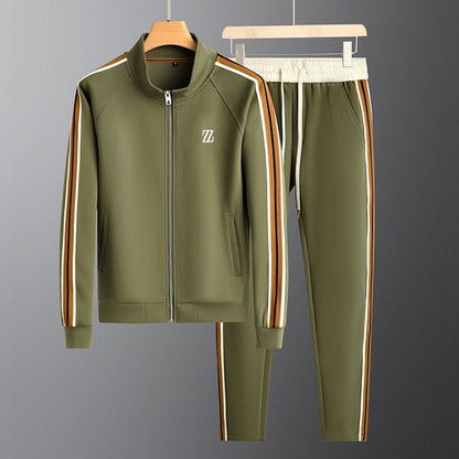 Men's Flexible Sport Tracksuit Set for Fall and Winter Everyday Wear