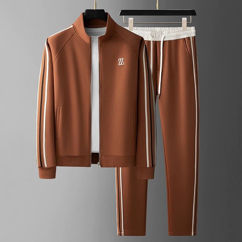 Men's Flexible Sport Tracksuit Set for Fall and Winter Everyday Wear