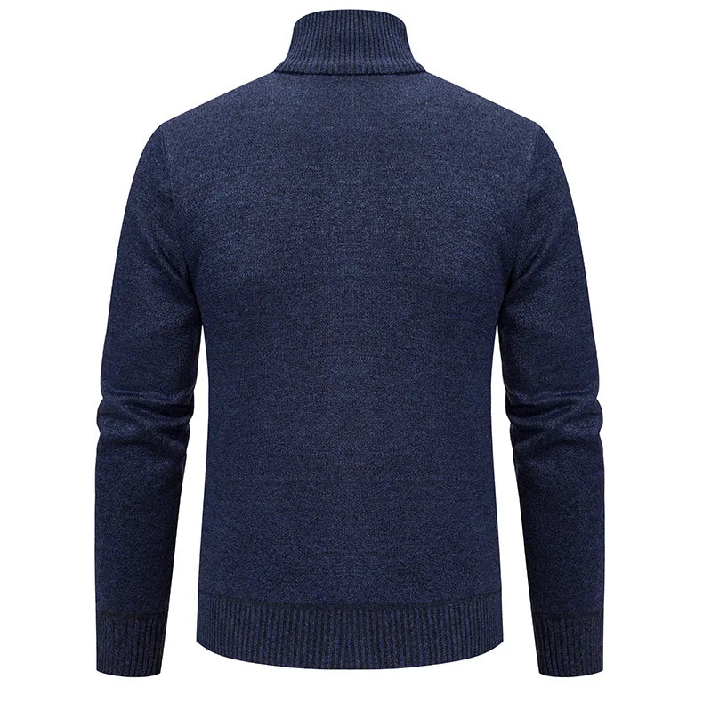 Men's Full-Zip Cardigan Sweater for Fall and Winter Everyday Wear