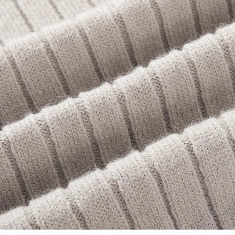 Men's Half-Zip Ribbed Sweater for Fall and Winter Everyday Wear