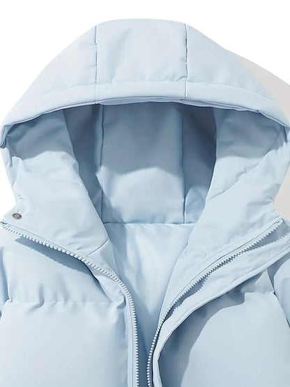 Men's Multi-Color Quilted Hooded Puffer Jacket for Fall and Winter