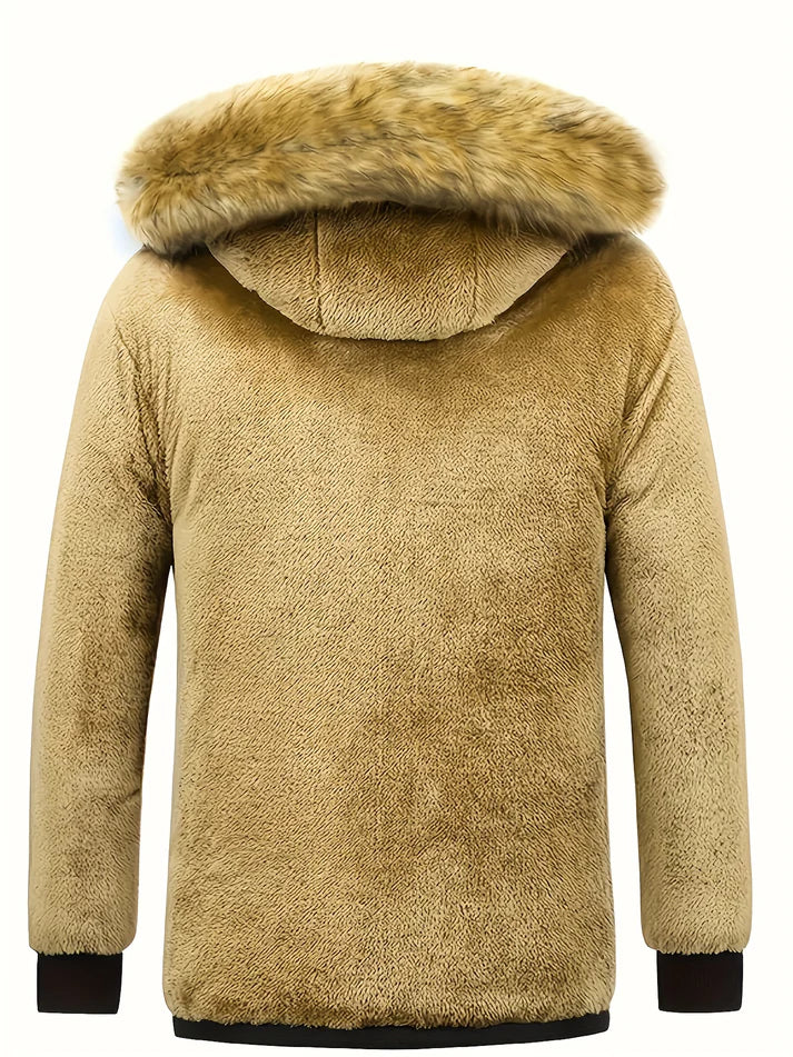 Men's Hooded Puffer Jacket for Warmth and Style for Daily Use