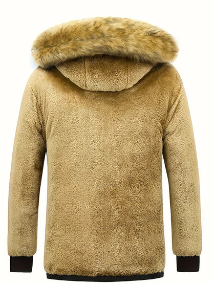 Men's Hooded Puffer Jacket for Warmth and Style for Daily Use