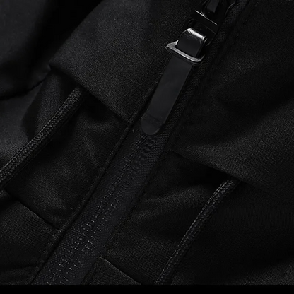 Men's Hooded Quilted Puffer Jacket for Fall and Winter Everyday Wear