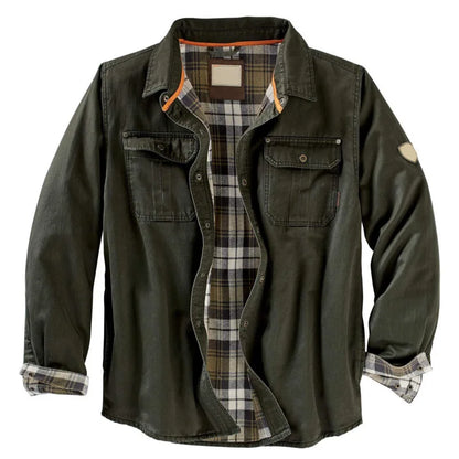 Men's Motorcycle Workwear Jacket for Independent Riders Army Green