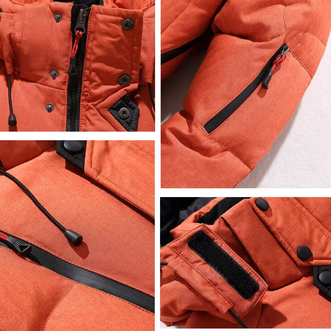 Men's Insulated Winter Parka - Waterproof, Windproof Jacket for Cold
