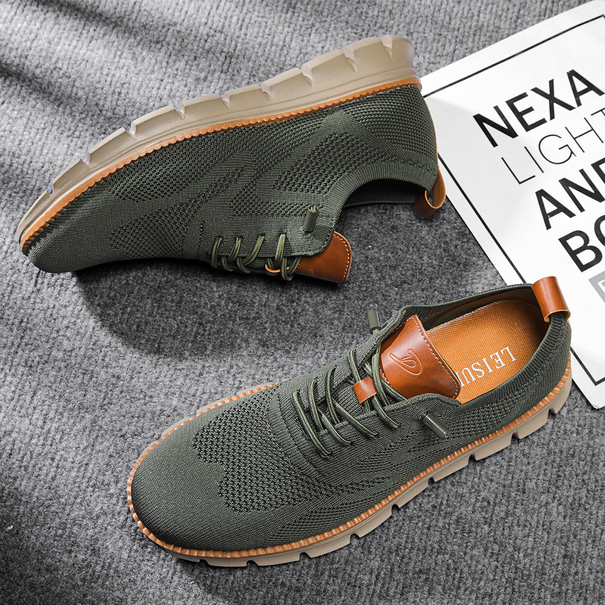Men's Multi-Color Lace-Up Casual Sneakers for Everyday Comfort