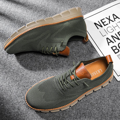 Men's Multi-Color Lace-Up Casual Sneakers for Everyday Comfort