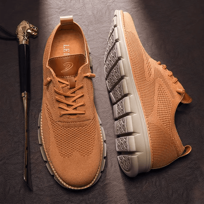 Men's Multi-Color Lace-Up Casual Sneakers for Everyday Comfort Camel