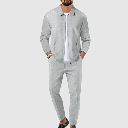 Men's Lightweight Sports Set – Trendy Zip-Up Jacket and Joggers