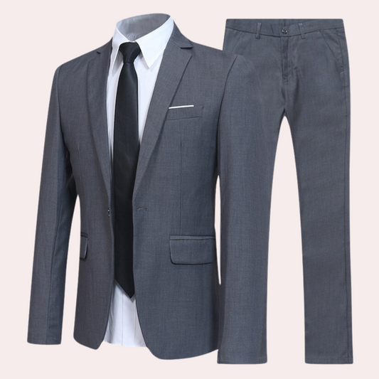 Men's Lightweight Suit for Stylish Comfort for Daily Use Gray