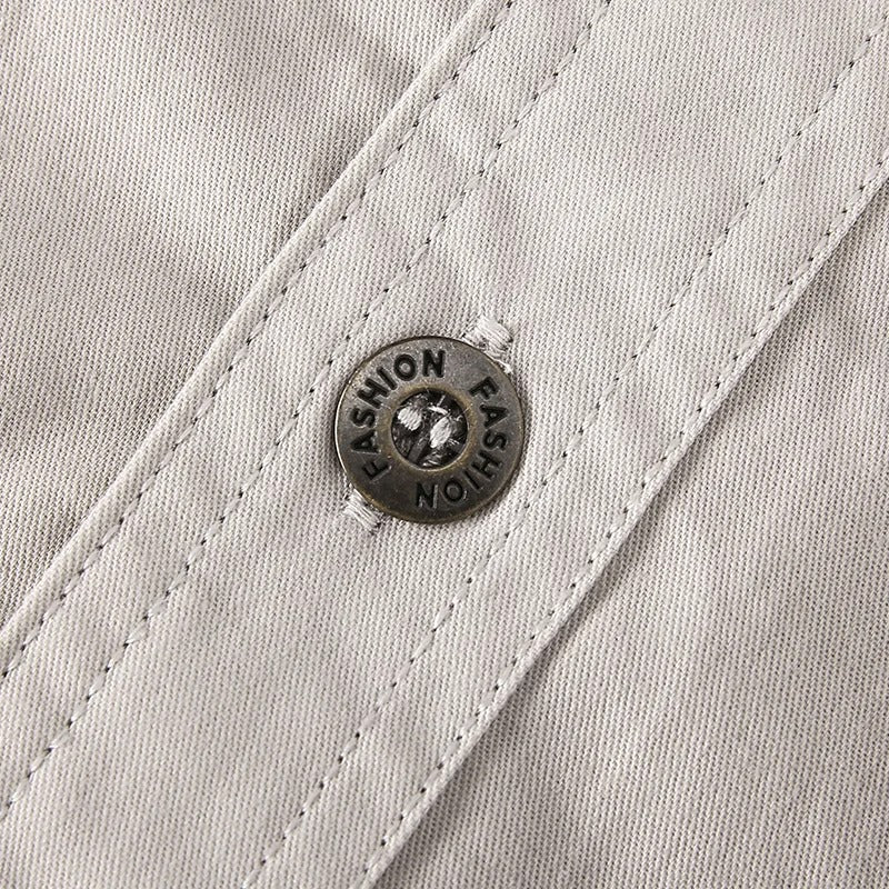 Men's Multi-Color Long Sleeve Button-Down Dress Shirt for Daily Use