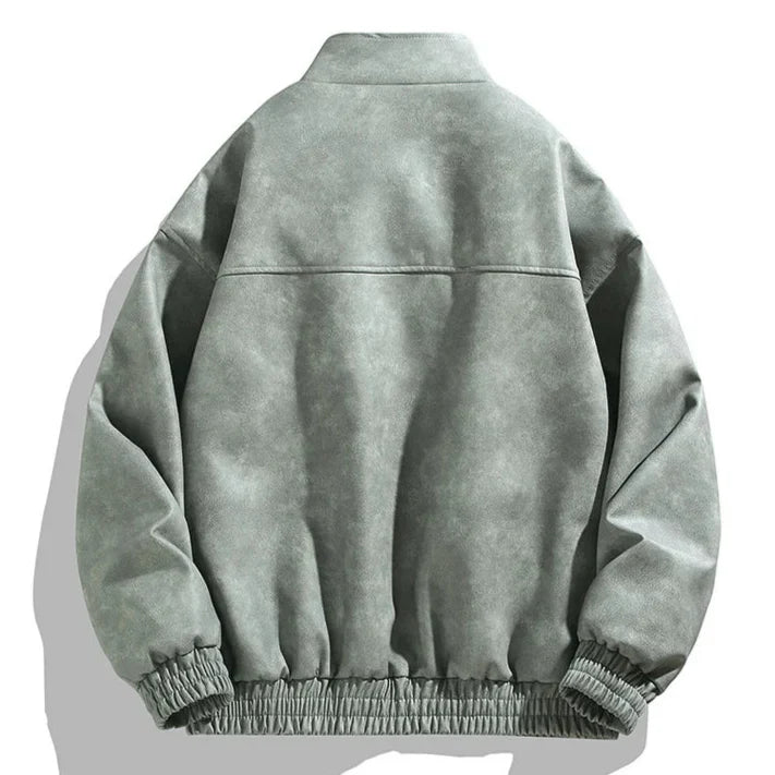 Men's Stylish Durable Leather Jacket - Perfect Outerwear Choice