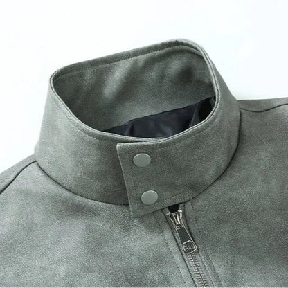 Men's Stylish Durable Leather Jacket - Perfect Outerwear Choice