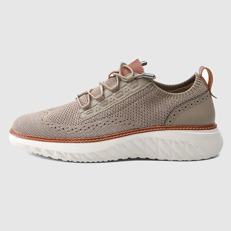 Men's Multi-Color Knit Orthopedic Lace-Up Sneakers for Everyday Wear