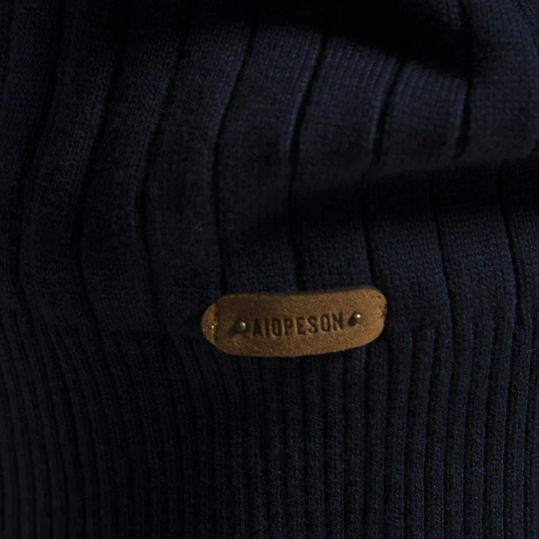 Men's Quarter-Zip Sweater for Fall and Winter Everyday Wear