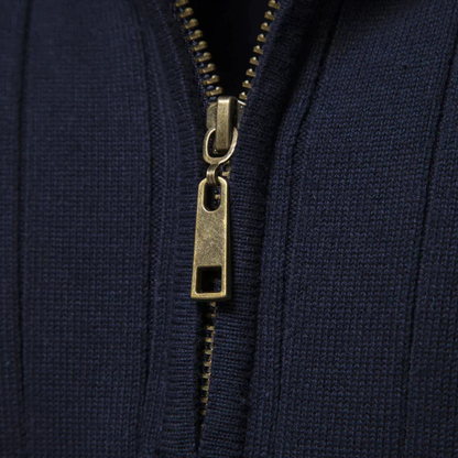 Men's Quarter-Zip Sweater for Fall and Winter Everyday Wear