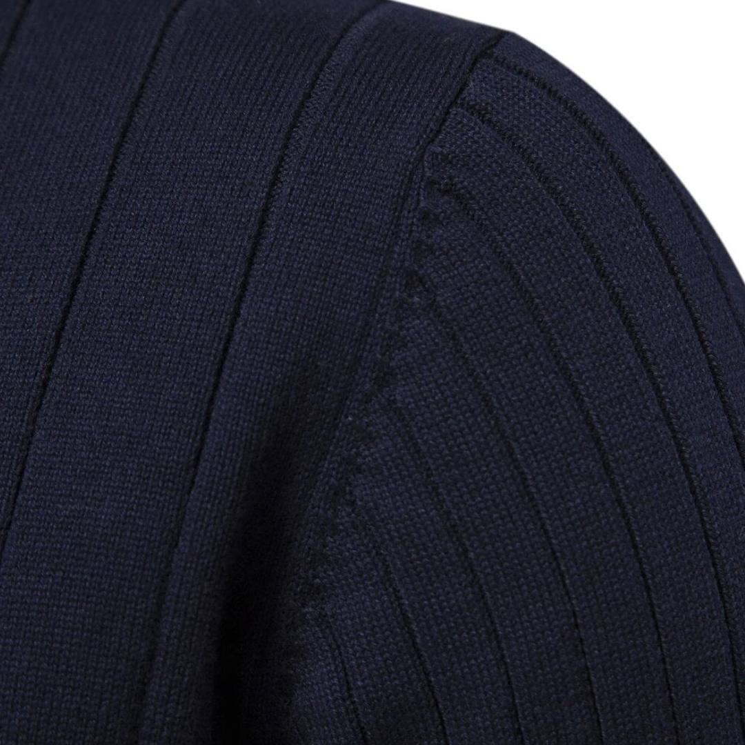 Men's Quarter-Zip Sweater for Fall and Winter Everyday Wear