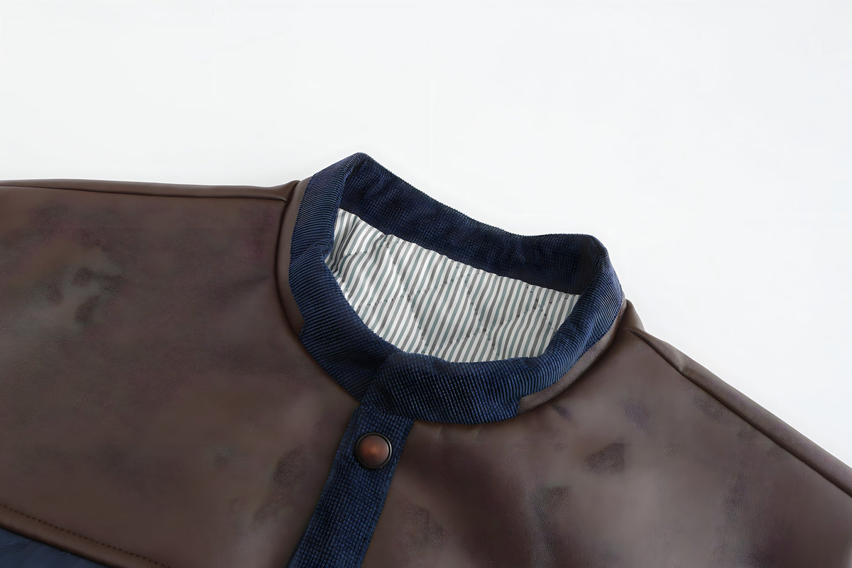 Men's Quilted Button-Down Jacket for Fall and Winter Everyday Wear