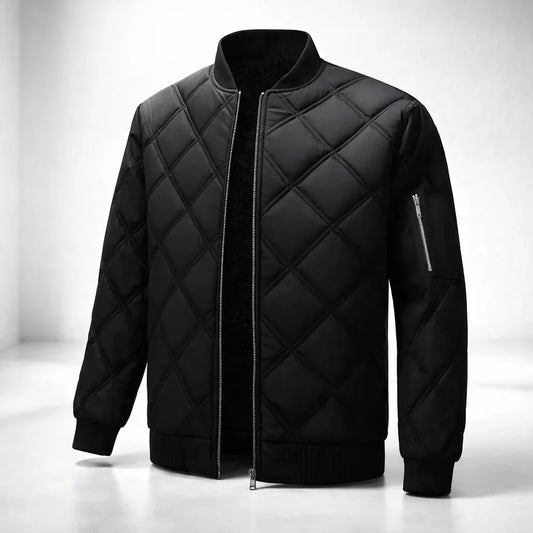 Men's Quilted Jacket – Stylish and Comfortable Outerwear Black