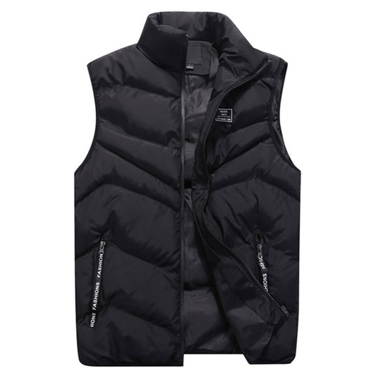 Men's Puffer Jacket with Full zip for Everyday Wear for Daily Use Black