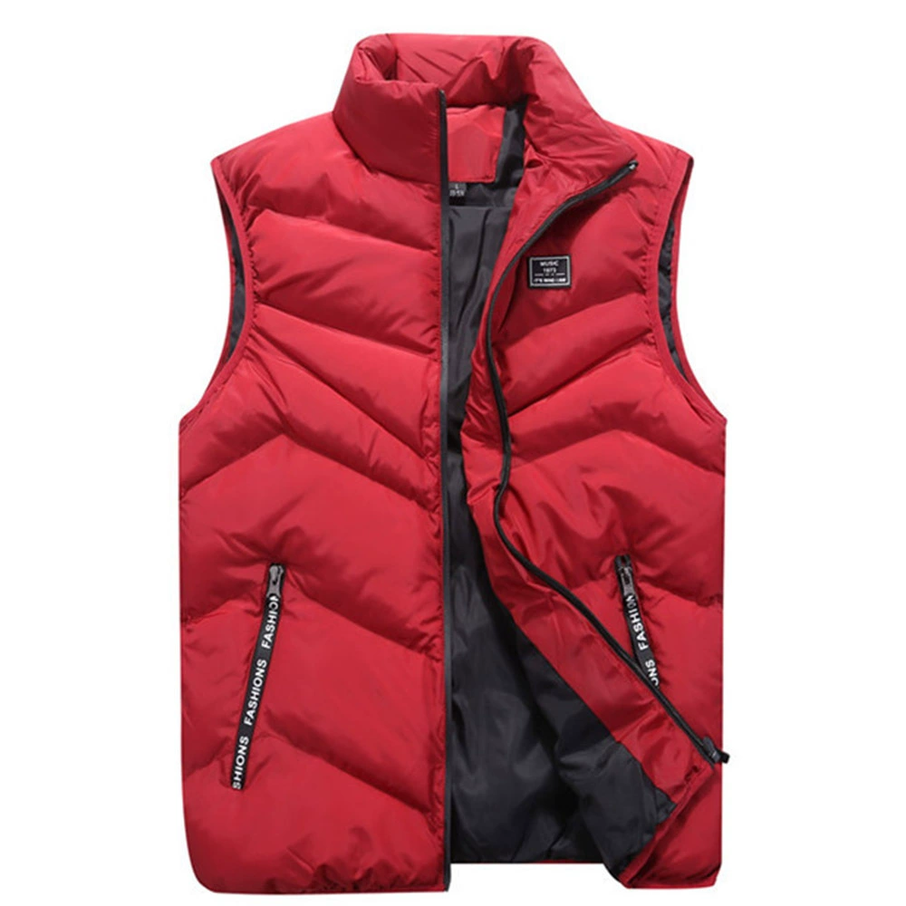 Men's Puffer Jacket with Full zip for Everyday Wear for Daily Use Red