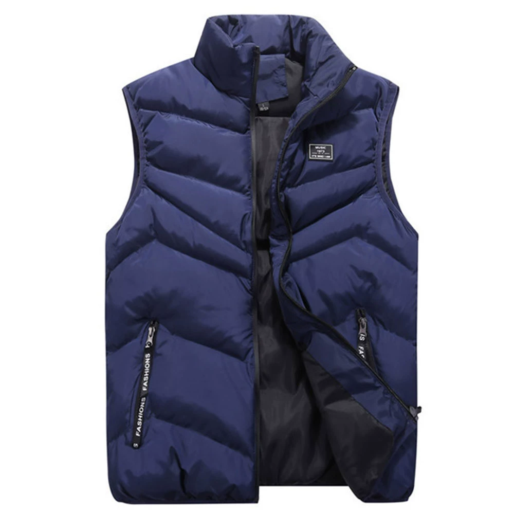 Men's Puffer Jacket with Full zip for Everyday Wear for Daily Use Navy Blue