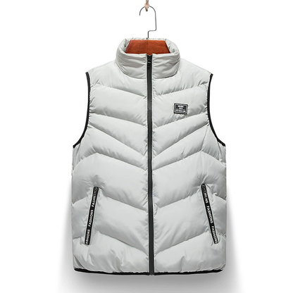 Men's Puffer Jacket with Full zip for Everyday Wear for Daily Use Grey