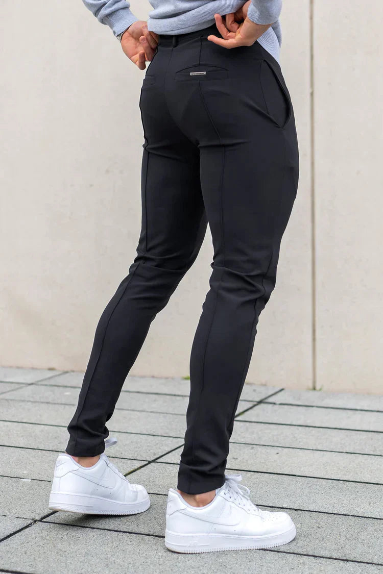 Men's Slim Fit Dress Trousers for Fall and Winter Everyday Wear