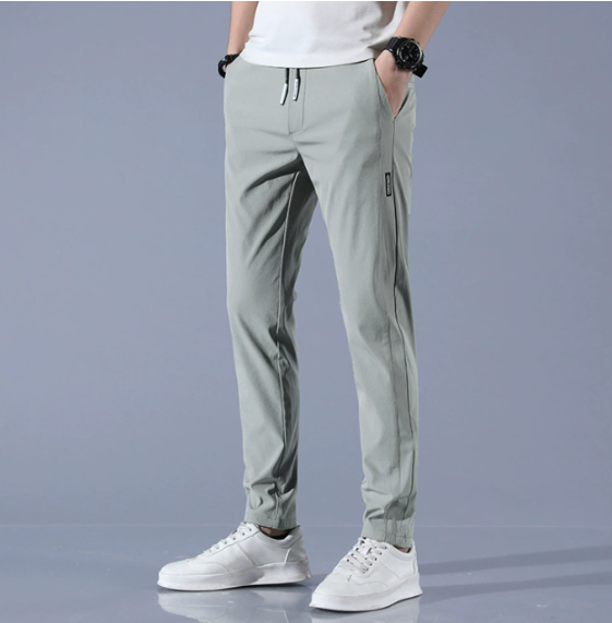Men's Slim-Fit Jogger Pants for Comfortable Everyday Wear Gray