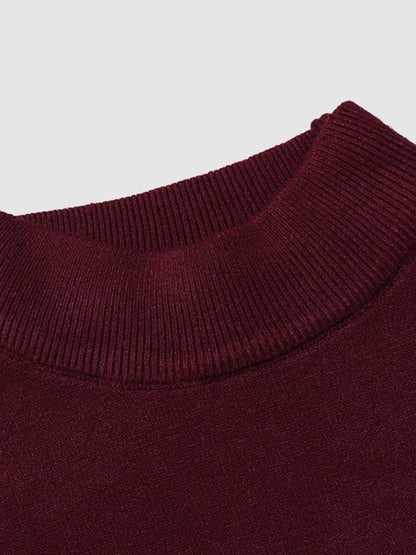 Men's Slim Fit Turtleneck Sweater for Fall and Winter Everyday Wear