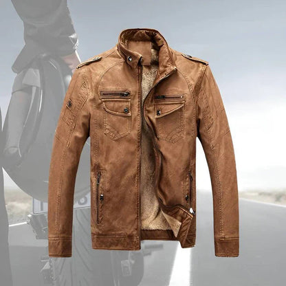 Men's Stand Collar Casual Jacket for Fall and Winter Everyday Wear