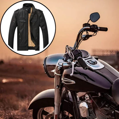 Men's Stand Collar Casual Jacket for Fall and Winter Everyday Wear