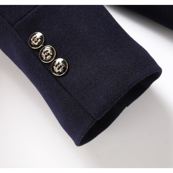 Men's Stand Collar Mid-Length Coat for Fall and Winter Everyday Wear