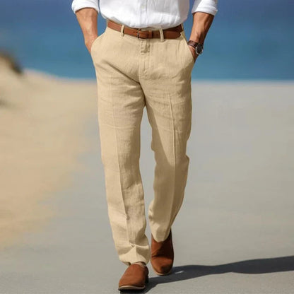 Men's Straight Leg Chino Pants for Fall and Winter Everyday Wear Khaki