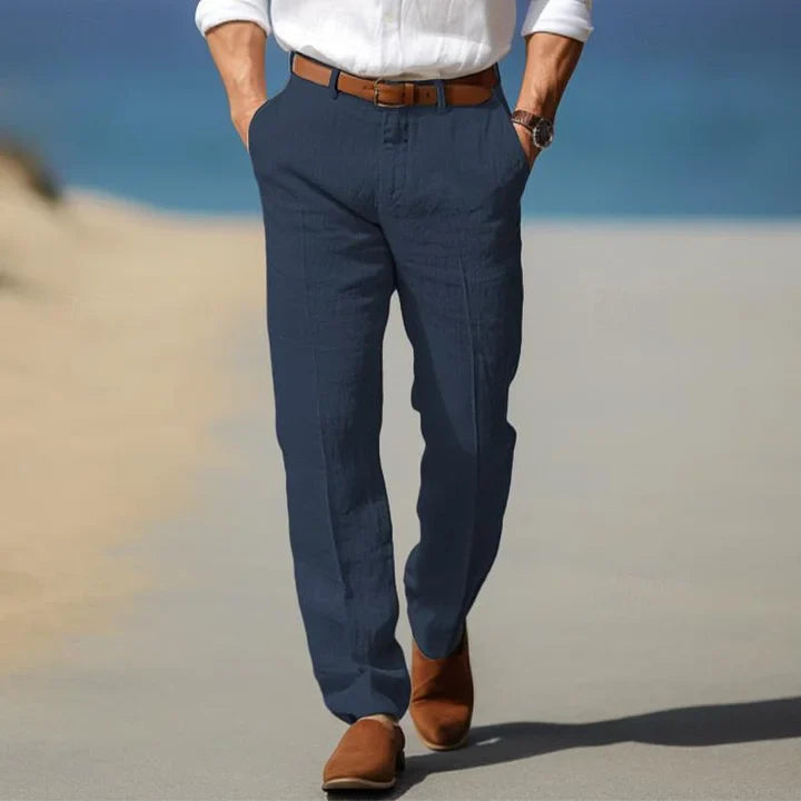 Men's Straight Leg Chino Pants for Fall and Winter Everyday Wear