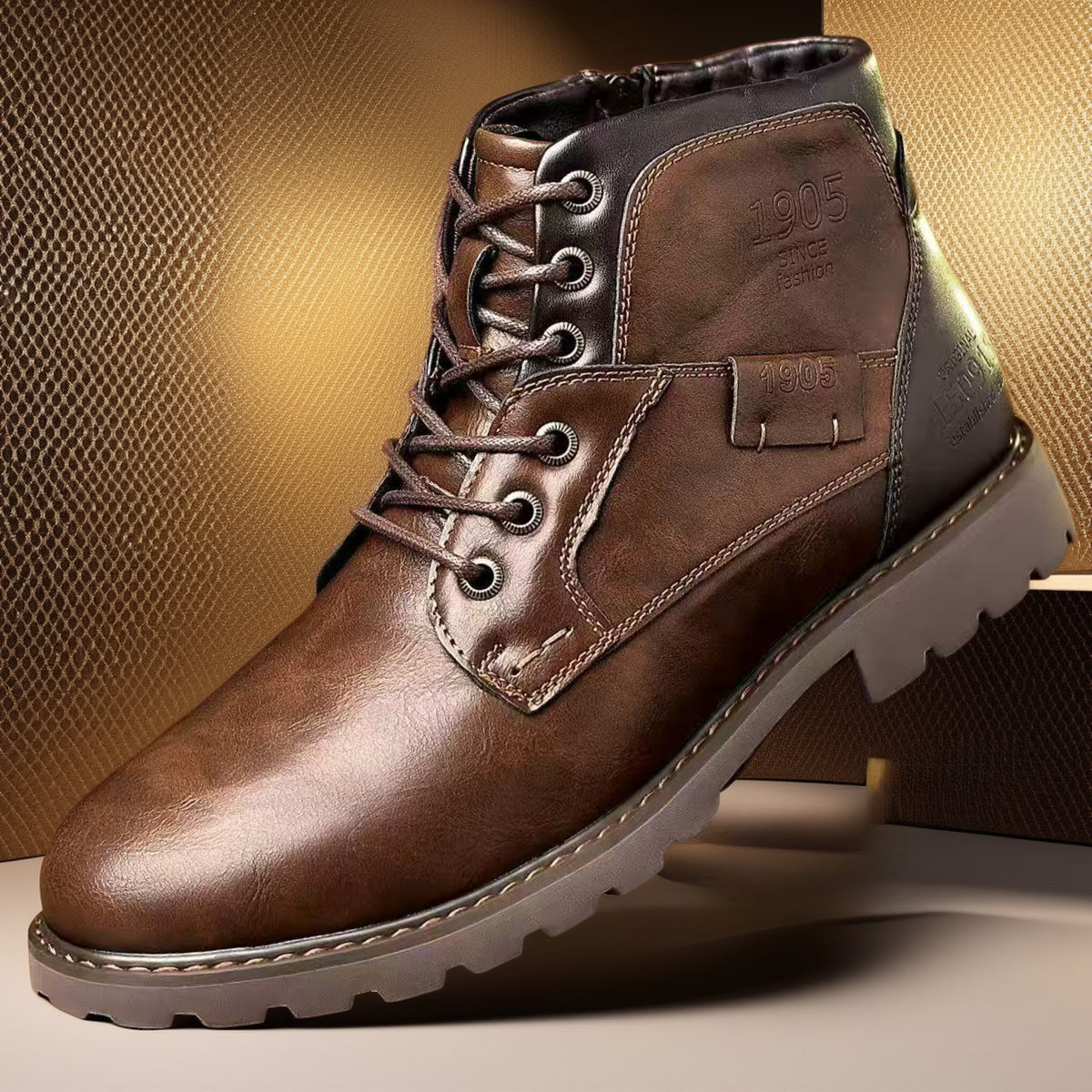 Men's Trendy Boots with Easy Zipper Closure for Daily Use