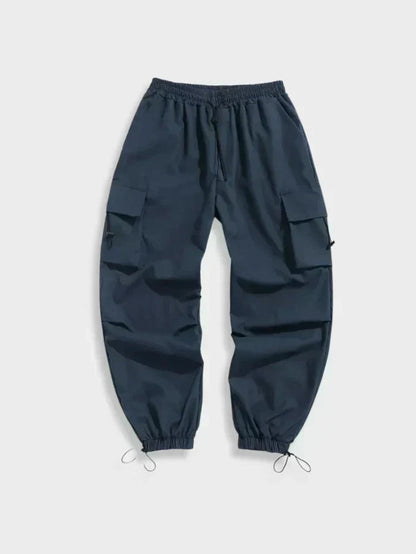 Men's Wide Leg Cargo Pants for Fall and Winter Everyday Wear