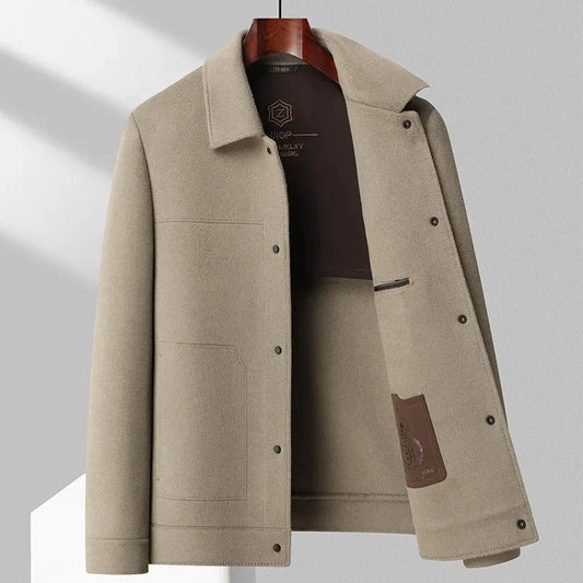 Men's Wool Jacket - Trendy and Cozy Winter Outerwear for Daily Use Imperial Camel