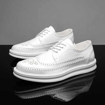 Men's Stylish Casual Brogue Sneakers for Fall and Winter Everyday Wear