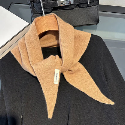 Women's 100% Wool Long Winter Scarf - Warm Solid Shawl Wrap DB031-04 60x130cm