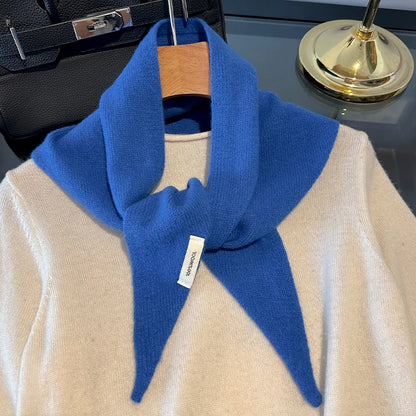 Women's 100% Wool Long Winter Scarf - Warm Solid Shawl Wrap DB031-10 60x130cm