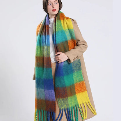 Women's Thick Warm Cashmere Scarf Shawl Wraps Pashmina Neckerchief
