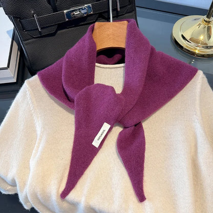 Women's 100% Wool Long Winter Scarf - Warm Solid Shawl Wrap DB031-14 60x130cm