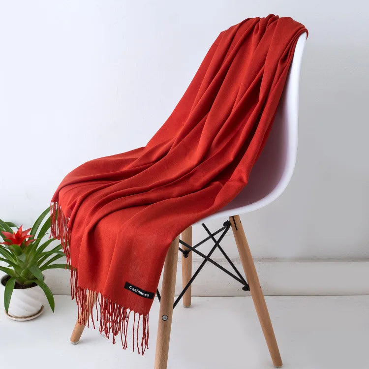 Women's Soft Cashmere Feel Pashmina Scarf for Travel and Winter 25 70x200CM