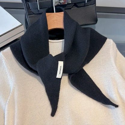 Women's 100% Wool Long Winter Scarf - Warm Solid Shawl Wrap